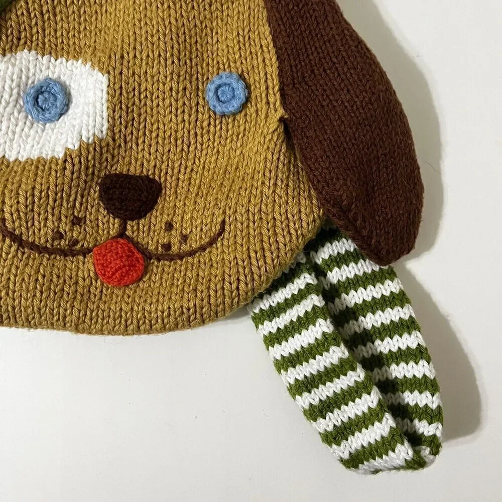 Blabla Kids Knit Puppy Dog Mini Small Backpack Bag Cotton